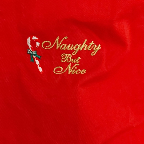 NWT Christmas Naughty but Nice Apron - Picture 2 of 8